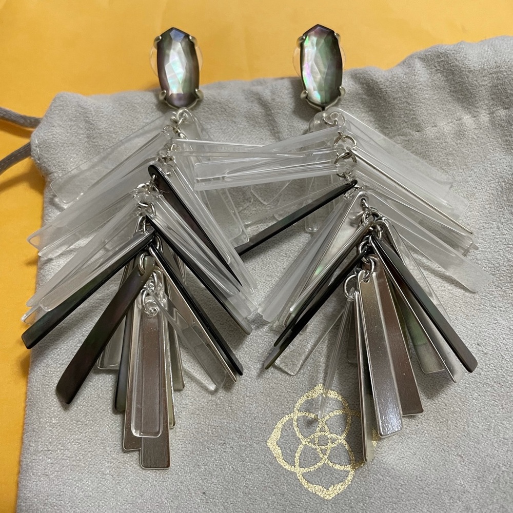 Kendra Scott Silver Justyne Earrings